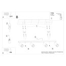 Sollux Plafon NERO 4 czarny/chrom