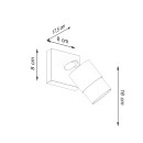 Sollux Kinkiet NERO czarny/złoty