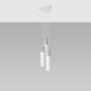 Sollux Lampa wisząca BORGIO 3P biały