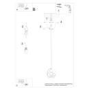 Sollux Lampa wisząca TULOS 1 biała