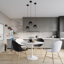 Sollux Lampa wisząca TULOS 3L czarna