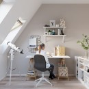 Sollux Lampa biurkowa RING biała