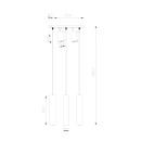 Sollux Lampa wisząca RING 3 biały