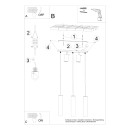 Sollux Lampa wisząca RING 3 czarny