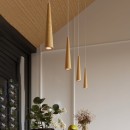 Sollux Lampa wisząca SULA 3P naturalne drewno