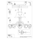 Sollux Żyrandol ARTEMIS 5S czarny
