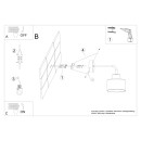 Sollux Kinkiet SAVAR 1 czarny