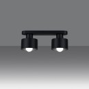 Sollux Plafon SAVAR 2 czarny