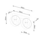 Sollux Plafon TITRAN 2 biały