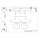 Sollux Plafon TITRAN 2 biały