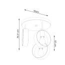 Sollux Plafon TITRAN 3 biały
