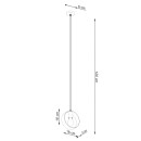 Sollux Lampa wisząca TITRAN 1 biała