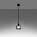 Sollux Lampa wisząca ALINO 1 czarna