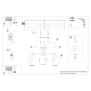 Sollux Żyrandol FILLAN 3 czarny