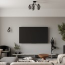 Sollux Żyrandol FILLAN 5 czarny