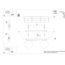 Sollux Plafon YOLI 2 czarny