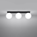 Sollux Plafon YOLI 3 czarny