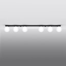 Sollux Plafon YOLI 6 czarny