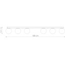 Sollux Plafon YOLI 6 czarny