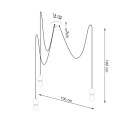 Sollux Żyrandol NESO 3