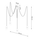 Sollux Żyrandol NESO 5