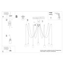 Sollux Żyrandol NESO 7