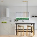 Sollux Lampa wisząca PASTELO 5L złota