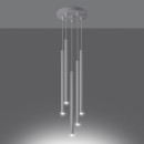 Sollux Lampa wisząca PASTELO 5P biała