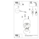 Sollux Plafon ORBIS 1 złoty