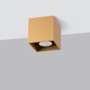 Sollux Plafon QUAD 1 złoty