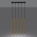 Sollux Lampa Wisząca PASTELO 5L złoty połysk