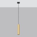 Sollux Lampa Wisząca LAGOS 1 złoty połysk