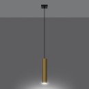 Sollux Lampa Wisząca LAGOS 1 złoty połysk