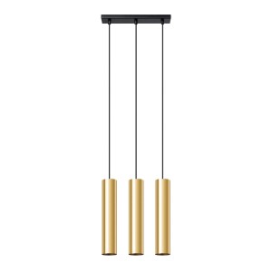 Sollux Lampa Wisząca LAGOS 3 złoty połysk 