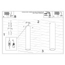 Sollux Plafon LAGOS 30 złoty połysk