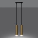 Sollux Lampa Wisząca LAGOS 2 złoty połysk