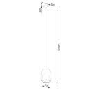 Sollux Lampa wisząca ceramiczna GOBI