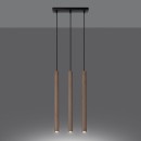 Sollux Lampa wisząca PASTELO 3L drewno
