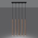 Sollux Lampa wisząca PASTELO 5L drewno