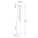 Sollux Lampa wisząca PASTELO 3P beton