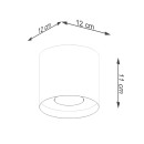 Sollux Plafon MIKA czarny