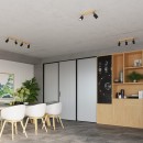 Sollux Plafon VERDO 3P czarny