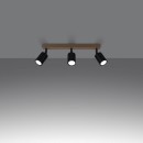 Sollux Plafon VERDO 3L czarny