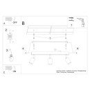 Sollux Plafon VERDO 3L czarny