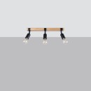 Sollux Plafon ZUCA 3 czarny