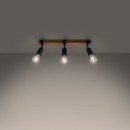 Sollux Plafon ZUCA 3 czarny