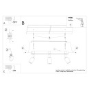 Sollux Plafon ZUCA 3 czarny