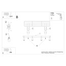 Sollux Plafon ZUCA 4 czarny