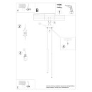 Sollux Lampa wisząca PASTELO 2 złota