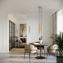 Sollux Lampa wisząca PASTELO 2 złota